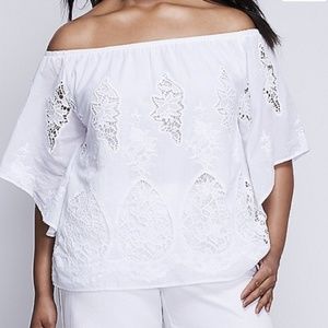 Lane Bryant| Off-the-shoulder top